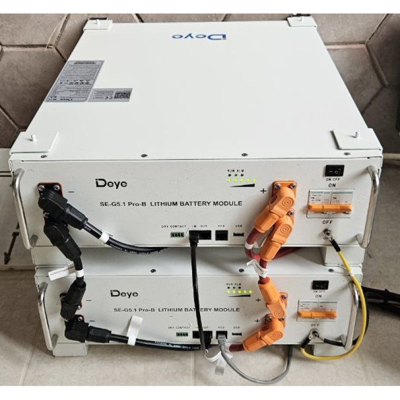 Акумуляторна батарея Deye SE-G5.1 Pro-B LiFePO4 5.12 кВт 51.2V 100Ah