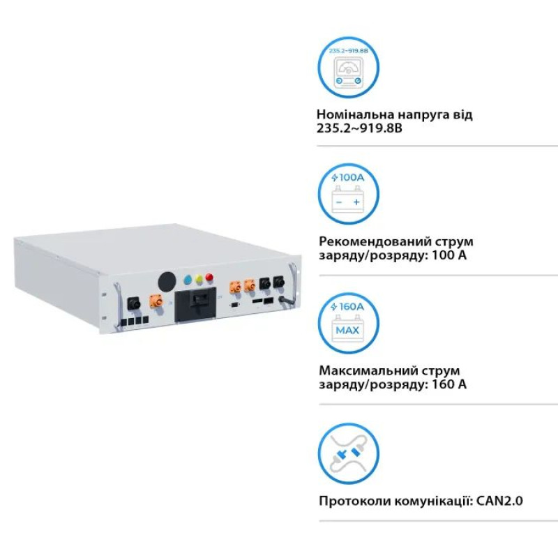 BMS для батарей DEYE BOS-A 1000V 160A BOS-A-PDU-2 1000V/160A