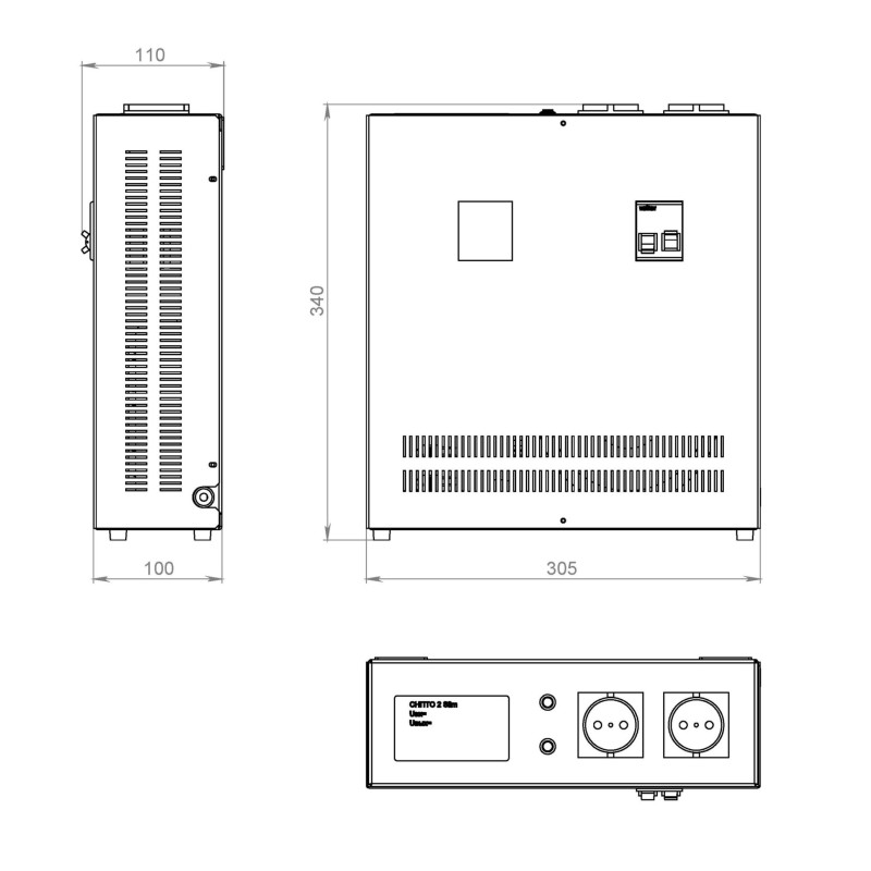 Стабілізатор напруги Volter 2с Slim