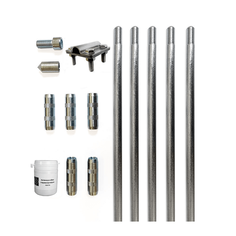 Комплект заземлення 7,5 м Громовик 40/751 ОС/Ni